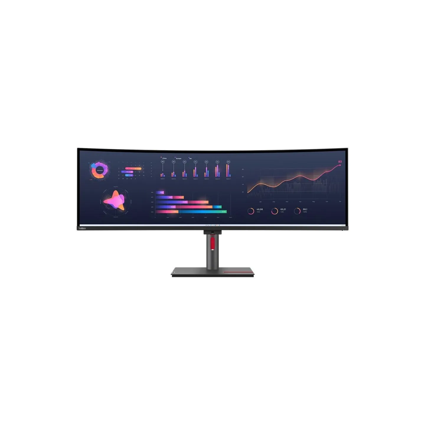 Lenovo 49" P49W-30 DUAL QHD IPS 32:9 DP/2XHDMI/RJ45/TB4(100W)