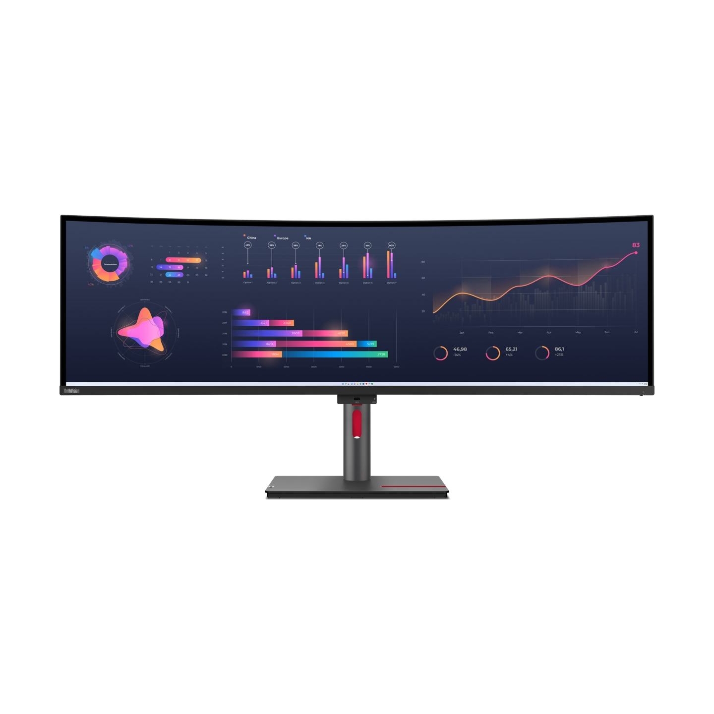 Lenovo 49" P49W-30 DUAL QHD IPS 32:9 DP/2XHDMI/RJ45/TB4(100W)
