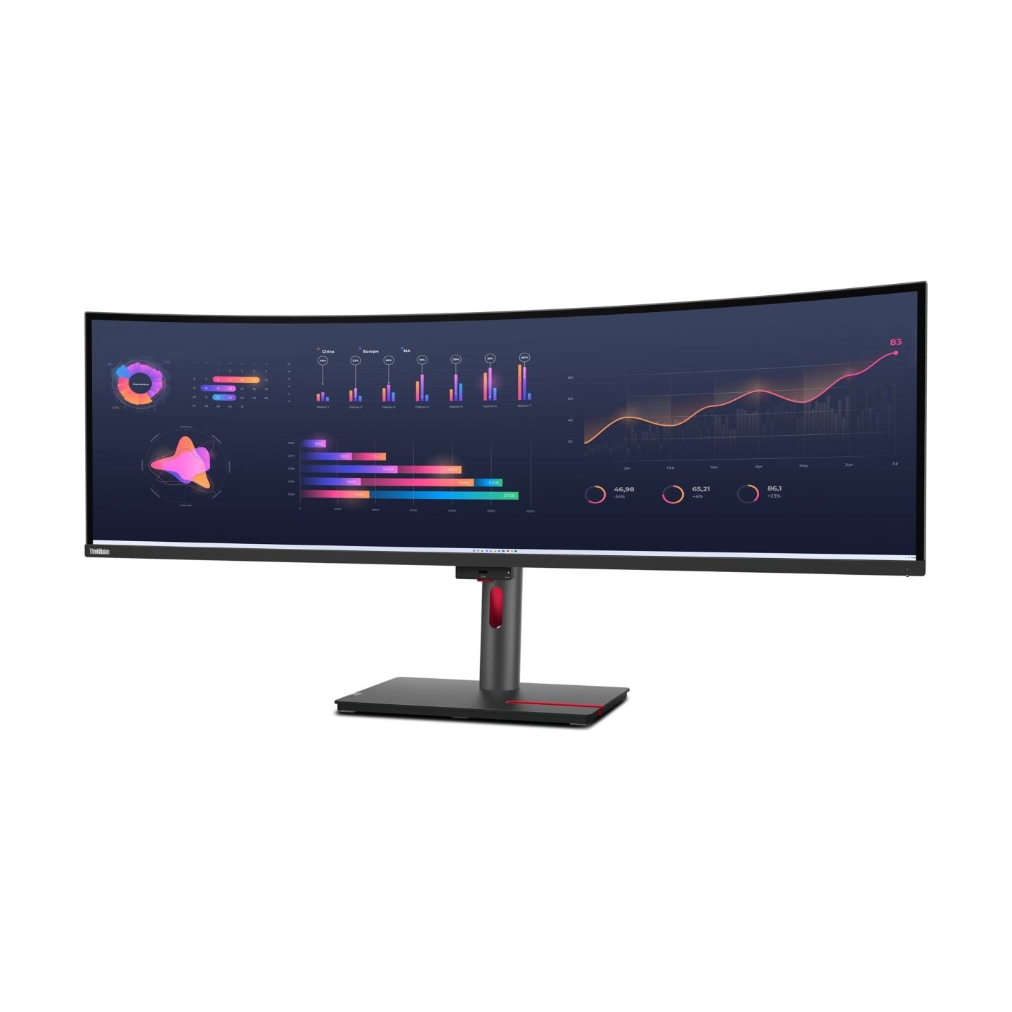 Lenovo 49" P49W-30 DUAL QHD IPS 32:9 DP/2XHDMI/RJ45/TB4(100W)
