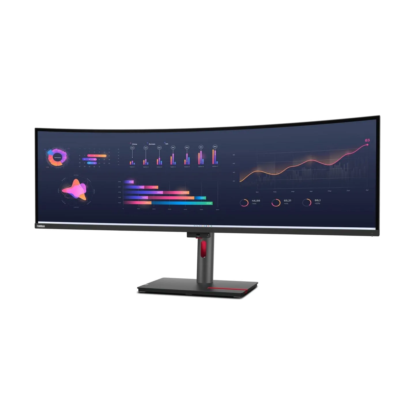 Lenovo 49" P49W-30 DUAL QHD IPS 32:9 DP/2XHDMI/RJ45/TB4(100W)