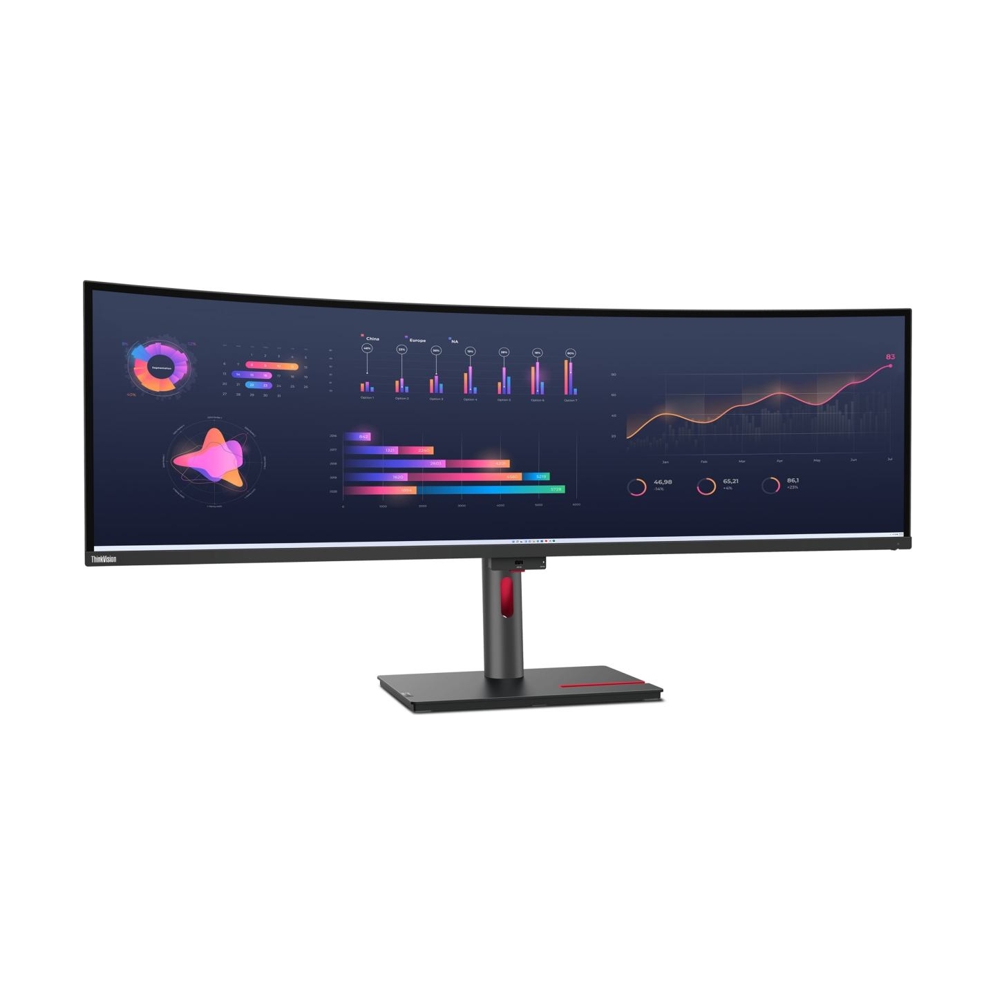Lenovo 49" P49W-30 DUAL QHD IPS 32:9 DP/2XHDMI/RJ45/TB4(100W)