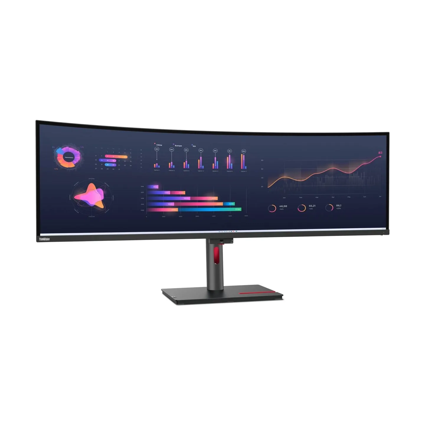 Lenovo 49" P49W-30 DUAL QHD IPS 32:9 DP/2XHDMI/RJ45/TB4(100W)