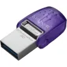 Kingston | DataTraveler | DT Micro Duo 3C | 256 GB | USB Type-C/Type-A | Purple