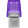 Kingston | DataTraveler | DT Micro Duo 3C | 256 GB | USB Type-C/Type-A | Purple