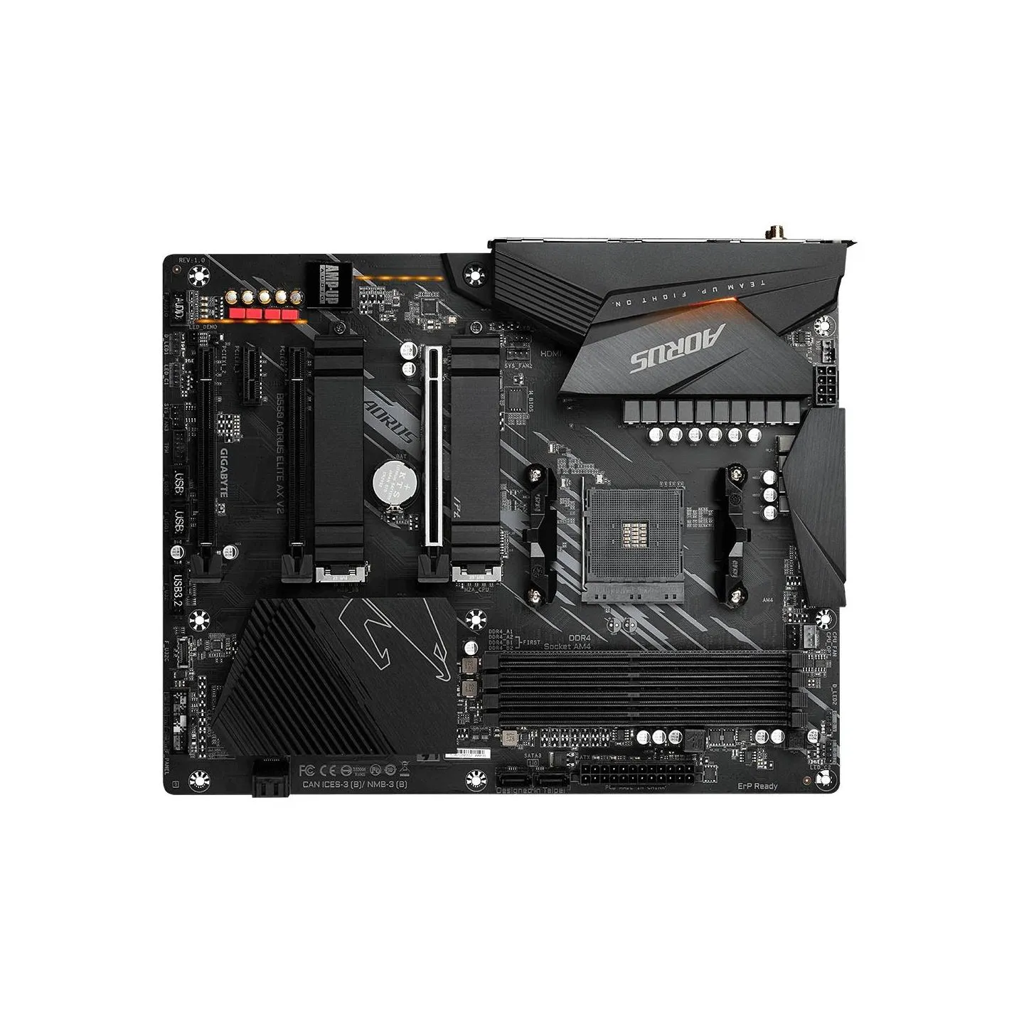 Gigabyte Mainboard|GIGABYTE|AMD B550|Socket AM4|ATX|RAM DDR4-SDRAM|4xSlots|Wi-Fi Yes|Bluetooth Yes|2xNumber of M.2 (M) slots|GIG