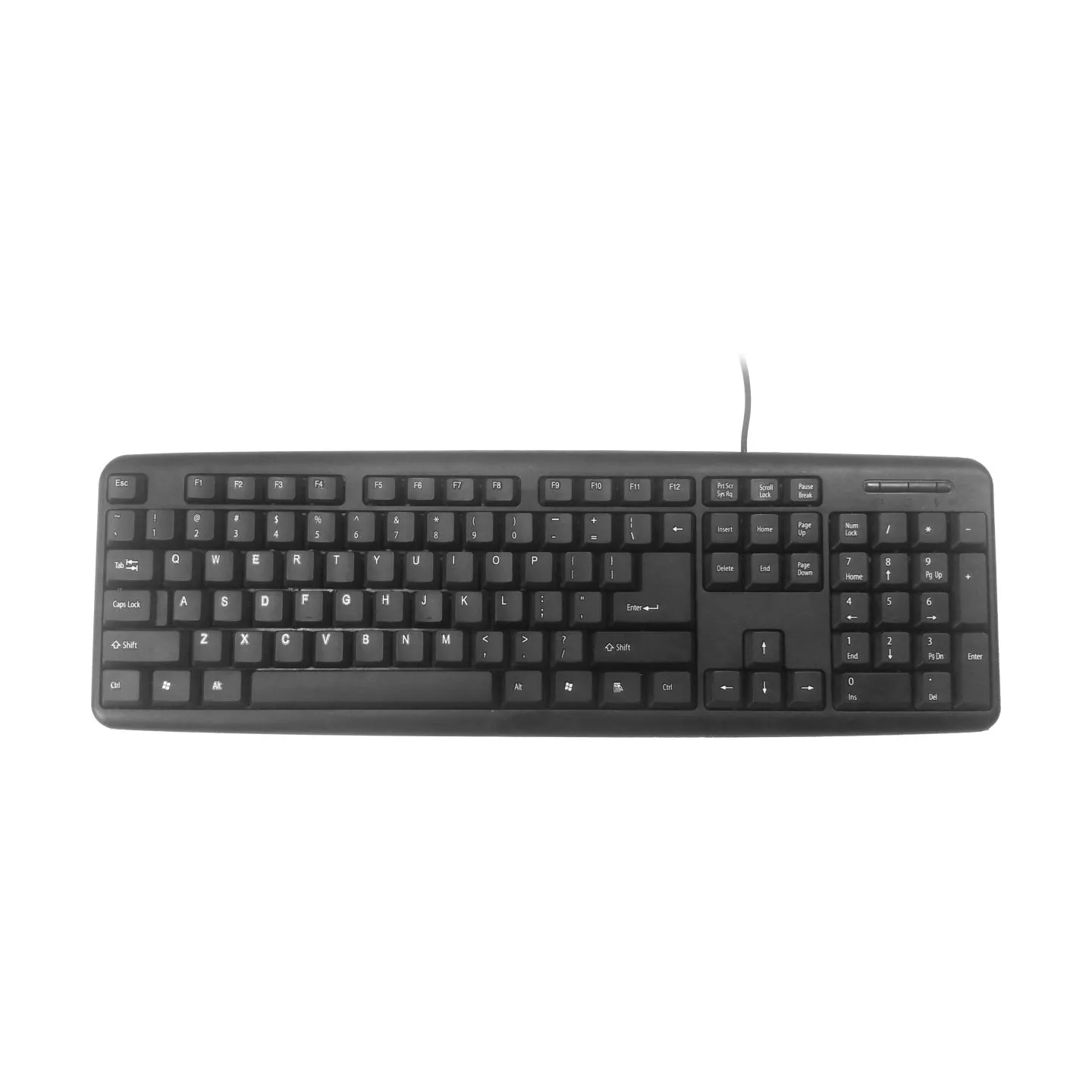 Gembird | KB-U-103-RU | Standard | Wired | EN/RU | Black