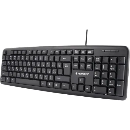 Gembird | KB-U-103-RU | Standard | Wired | EN/RU | Black