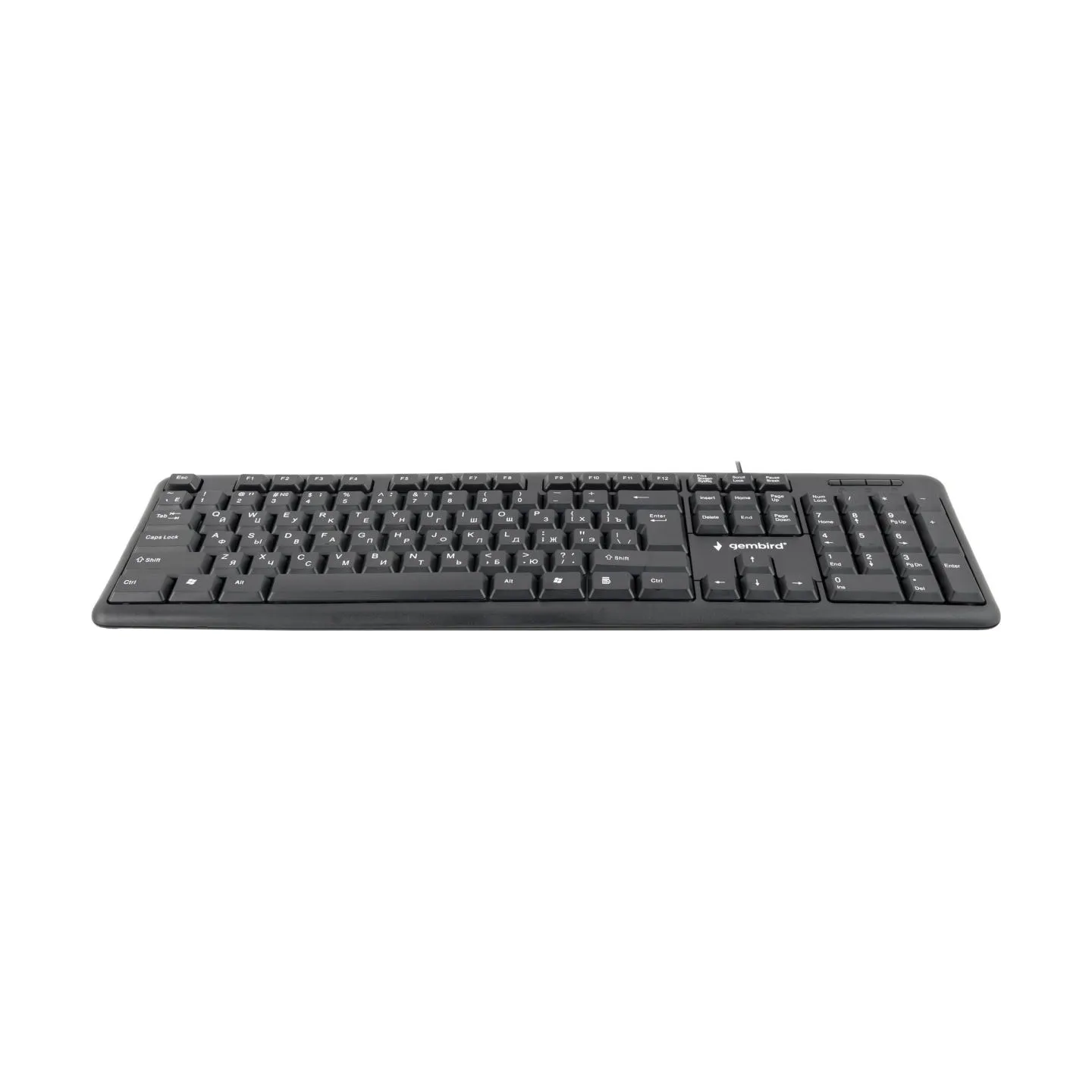 Gembird | KB-U-103-RU | Standard | Wired | EN/RU | Black