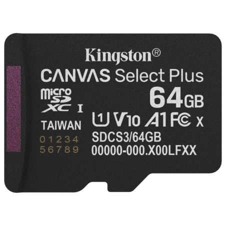 Kingston MEMORY MICRO SDXC 64GB UHS-I/SDCS3/64GBSP KINGSTON