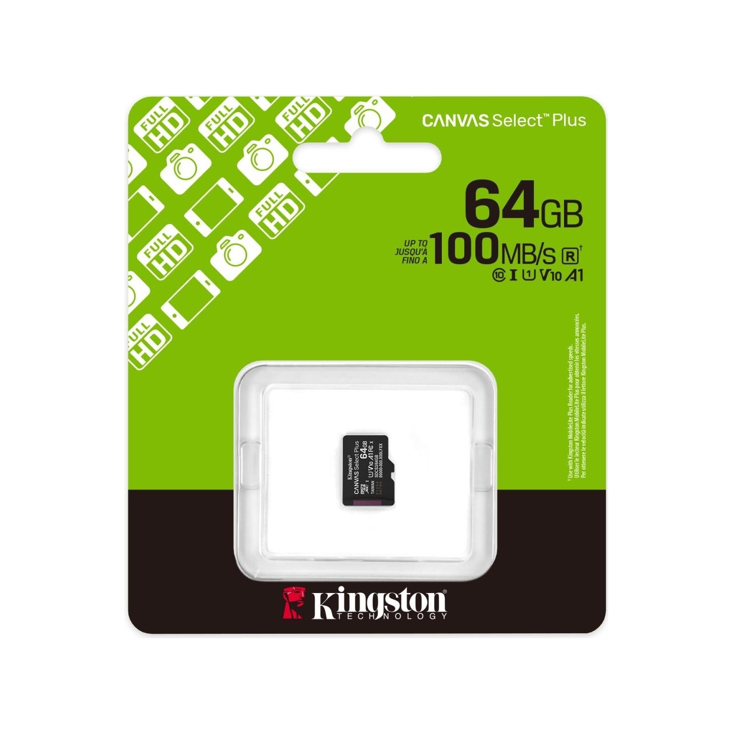 Kingston MEMORY MICRO SDXC 64GB UHS-I/SDCS3/64GBSP KINGSTON