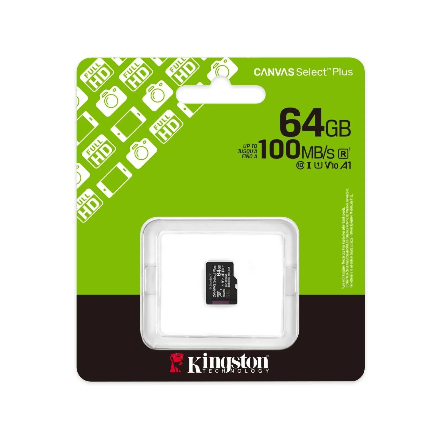Kingston MEMORY MICRO SDXC 64GB UHS-I/SDCS3/64GBSP KINGSTON