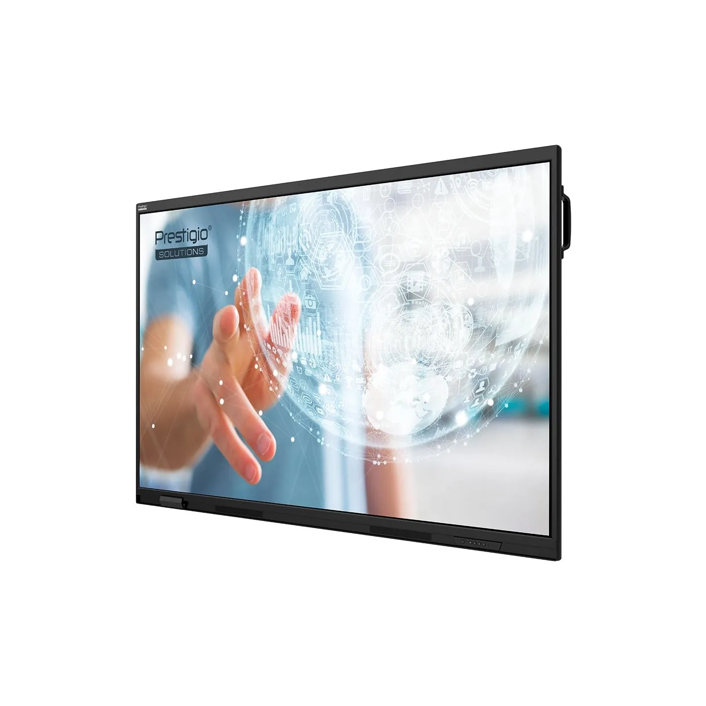 Prestigio SOLUTIONS Multiboard 65-inch Light Series Gen 7, Android 14, Google EDLA, AI button, 8/128GB, 50TP, black