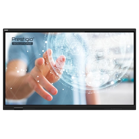 Prestigio SOLUTIONS Multiboard 86-inch Light Series Gen 7, Android 14, Google EDLA, AI button, 8/128GB, 50TP, black