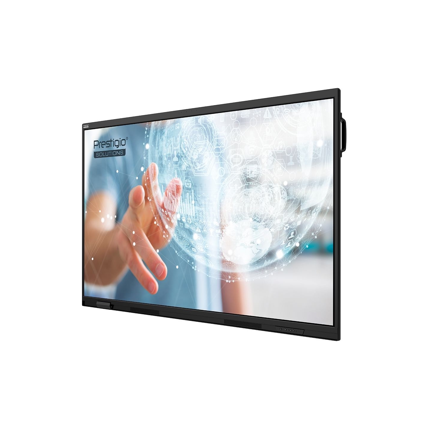 Prestigio SOLUTIONS Multiboard 86-inch Light Series Gen 7, Android 14, Google EDLA, AI button, 8/128GB, 50TP, black