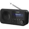 Sharp DR-P420(BK) Tokyo Portable Digital Radio, FM/DAB/DAB+, Bluetooth 5.0, USB or Battery Powered, Midnight Black | Sharp | Tok