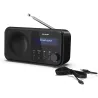 Sharp DR-P420(BK) Tokyo Portable Digital Radio, FM/DAB/DAB+, Bluetooth 5.0, USB or Battery Powered, Midnight Black | Sharp | Tok