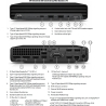 HP Renewed Grade A | EliteDesk 800 G6 Desktop Mini | Intel Core i5 | i5-10500 | 8 GB | SSD | 256 GB | Intel UHD Graphics 630 | W