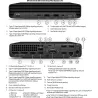 HP Renewed Grade A | EliteDesk 800 G6 Desktop Mini | Intel Core i5 | i5-10500T | 8 GB | SSD | 256 GB | Intel UHD Graphics 630 | 