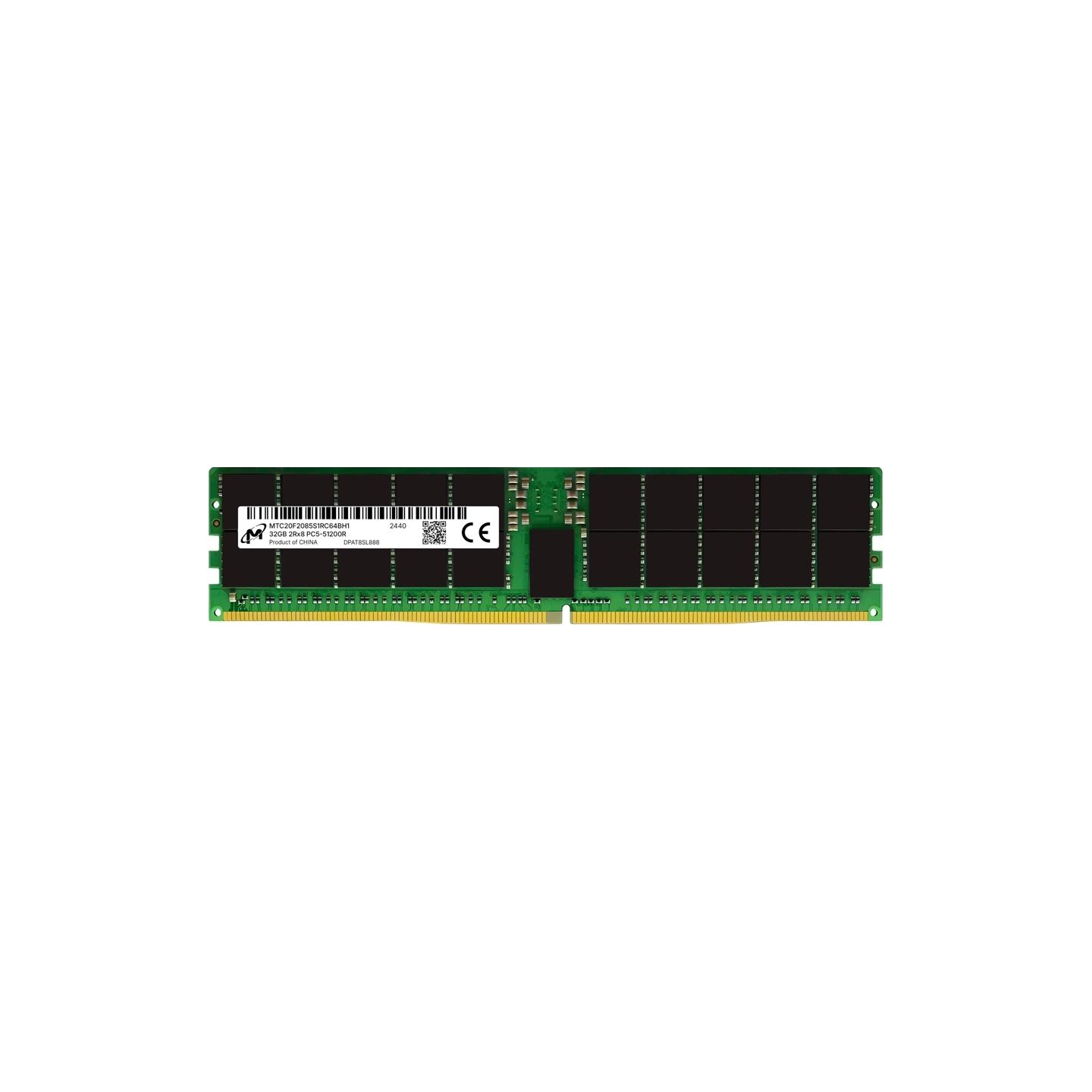 Micron DDR5 RDIMM 32GB 2Rx8 6400 CL52 (16Gbit) (Single Pack)