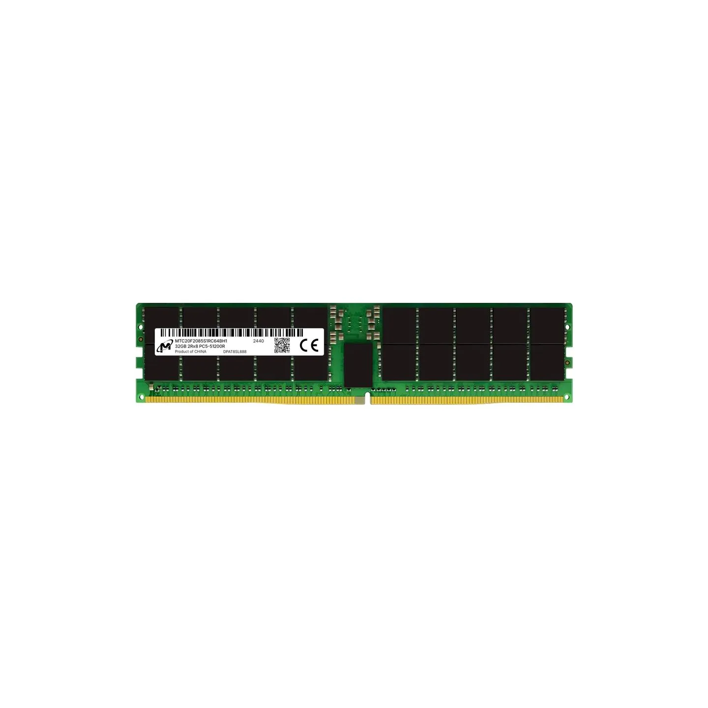Micron DDR5 RDIMM 32GB 2Rx8 6400 CL52 (16Gbit) (Single Pack)