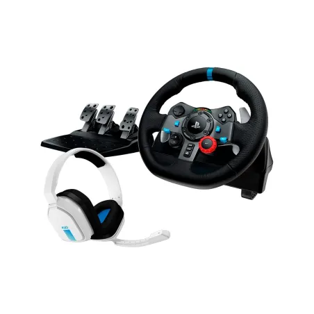 Logitech G29 Driving Force Racing Wheel for PS + Astro A10 - WHITE
