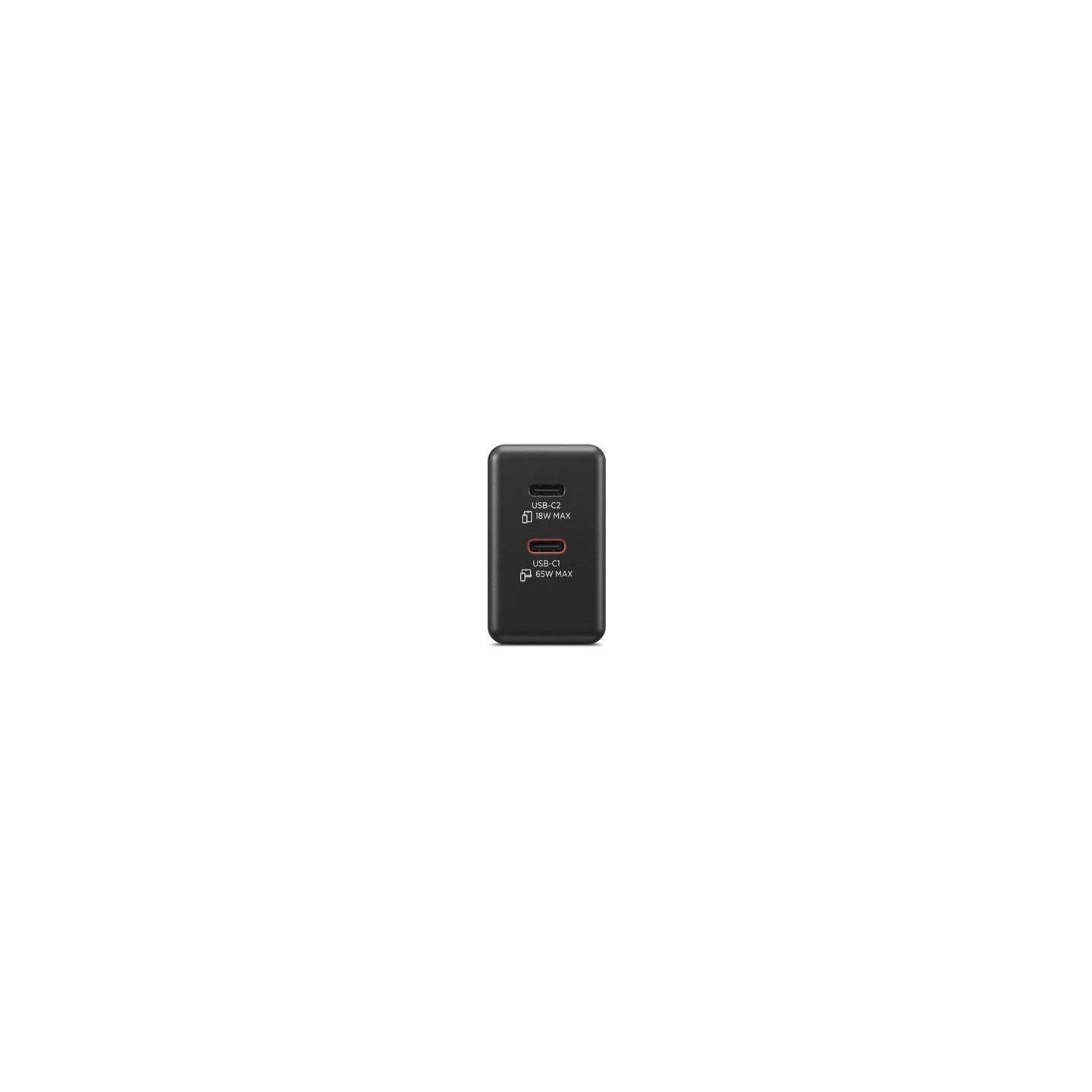 Lenovo Dual USB-C 65W GaN Charger Black