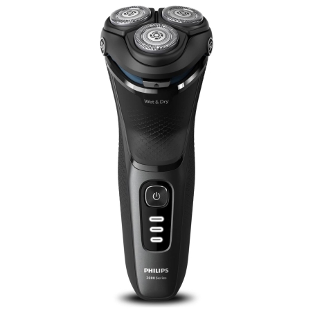 Philips Wet or Dry electric shaver S3244/12, Wet&Dry, PowerCut Blade System, 5D Flex Heads, 60min shaving / 1h charge, 5min Quic