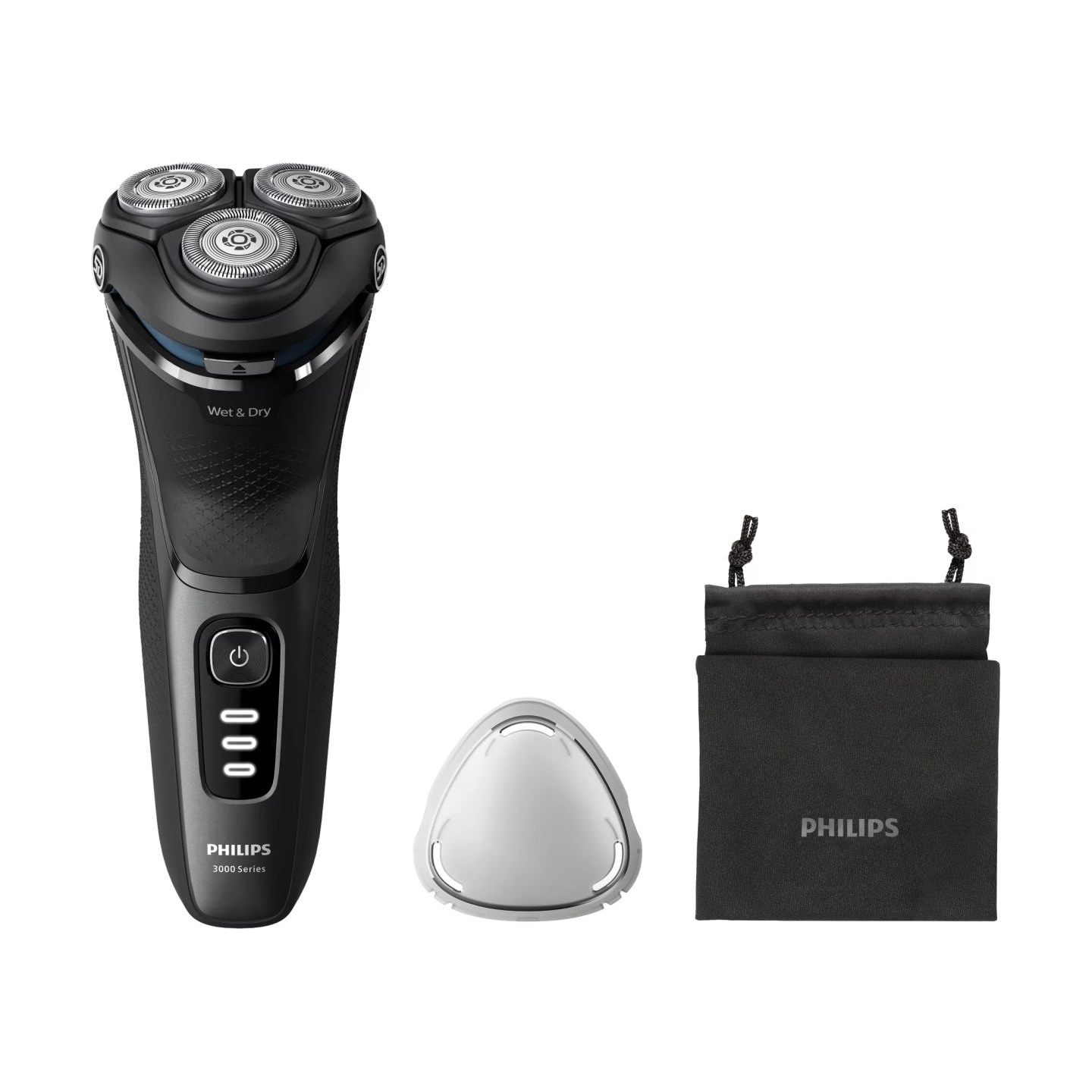 Philips Wet or Dry electric shaver S3244/12, Wet&Dry, PowerCut Blade System, 5D Flex Heads, 60min shaving / 1h charge, 5min Quic