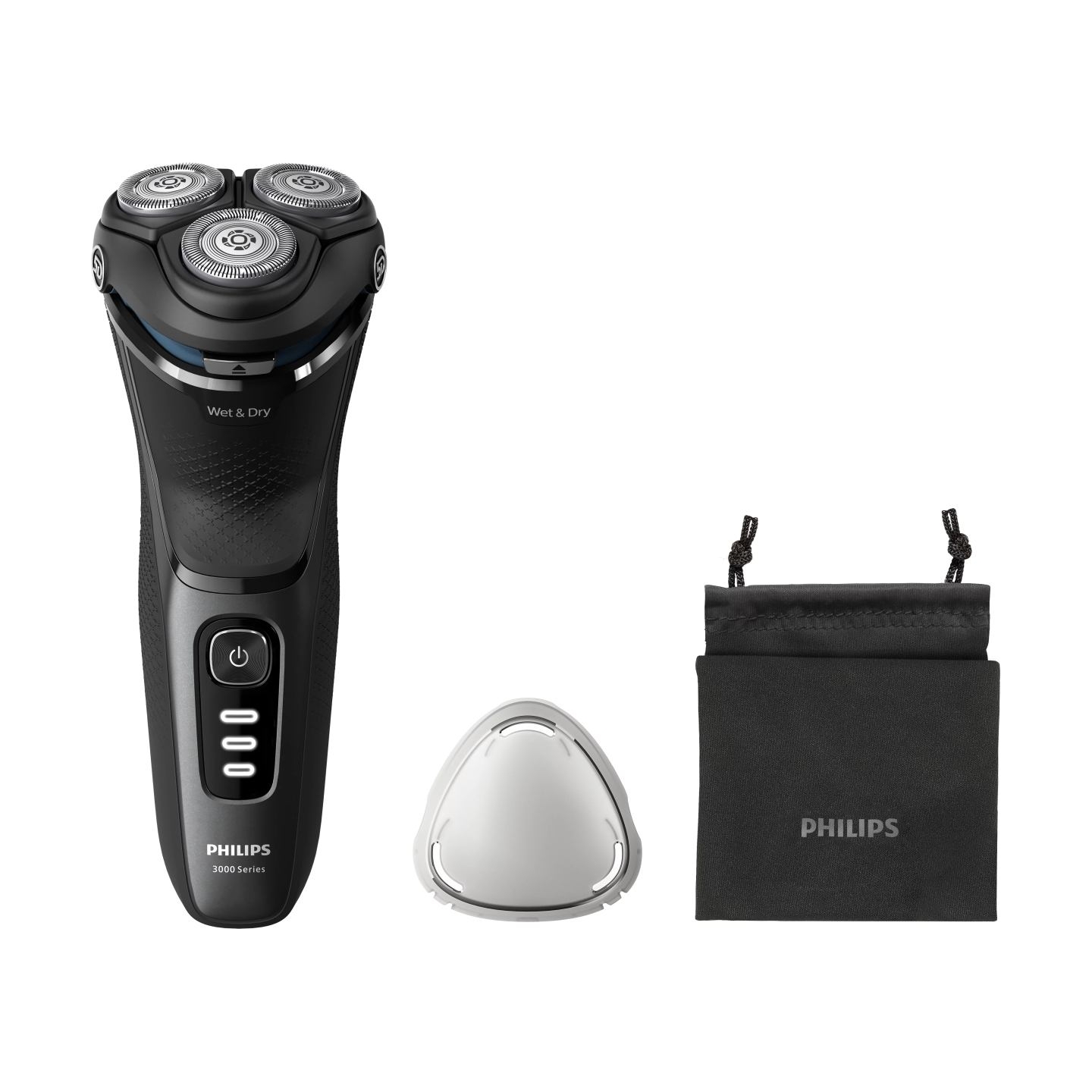 Philips Wet or Dry electric shaver S3244/12, Wet&Dry, PowerCut Blade System, 5D Flex Heads, 60min shaving / 1h charge, 5min Quic