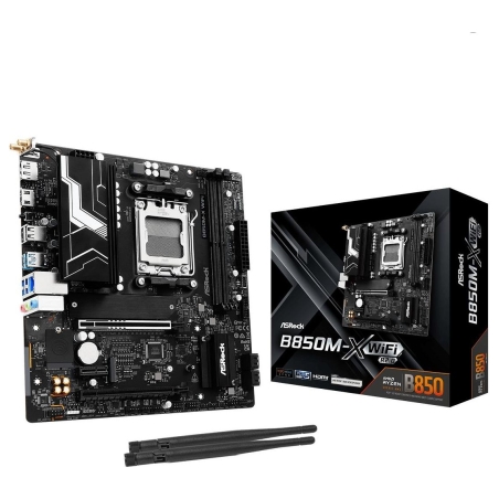 Asrock Motherboard B850M-X WIFI R2.0 AM5 2DDR5 M.2 USBC mATX