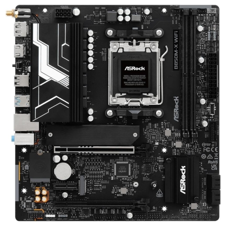 Asrock Motherboard B850M-X WIFI R2.0 AM5 2DDR5 M.2 USBC mATX