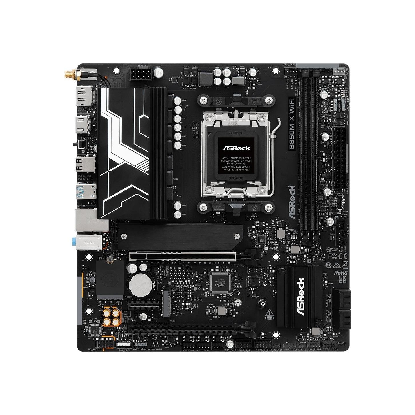 Asrock Motherboard B850M-X WIFI R2.0 AM5 2DDR5 M.2 USBC mATX