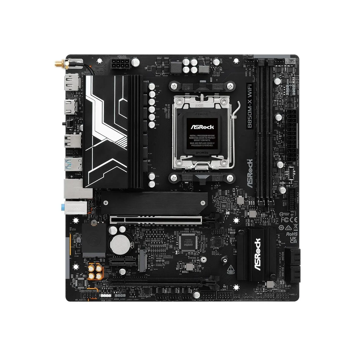 Asrock Motherboard B850M-X WIFI R2.0 AM5 2DDR5 M.2 USBC mATX