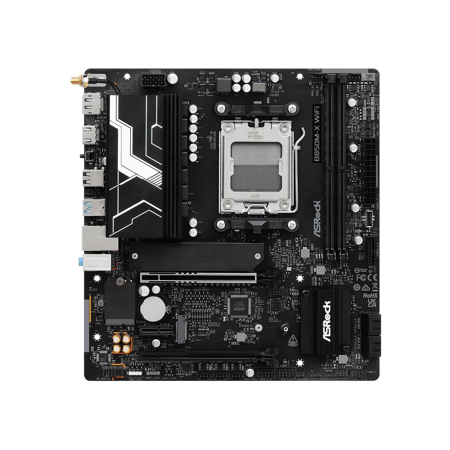 Asrock Motherboard B850M-X WIFI R2.0 AM5 2DDR5 M.2 USBC mATX