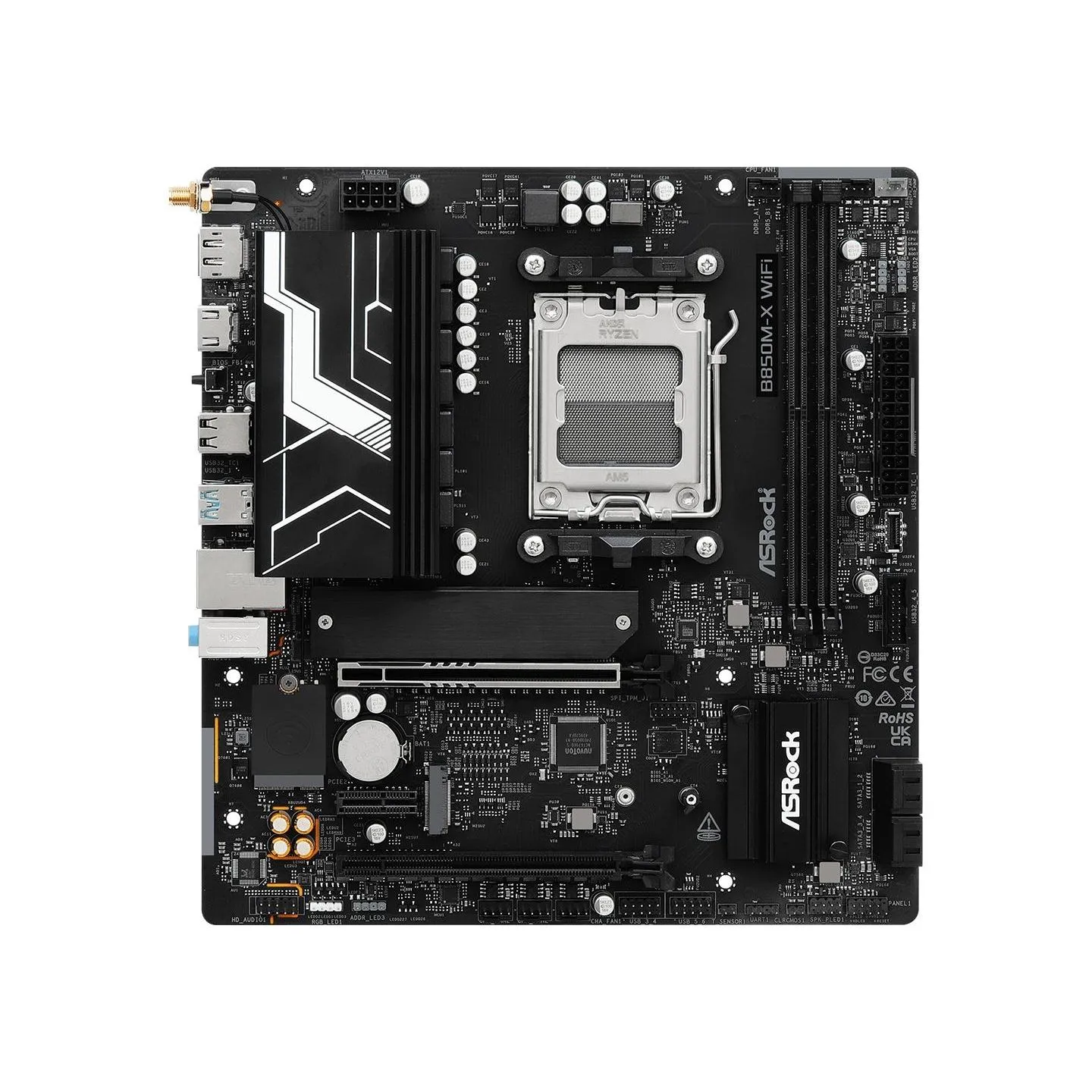 Asrock Motherboard B850M-X WIFI R2.0 AM5 2DDR5 M.2 USBC mATX