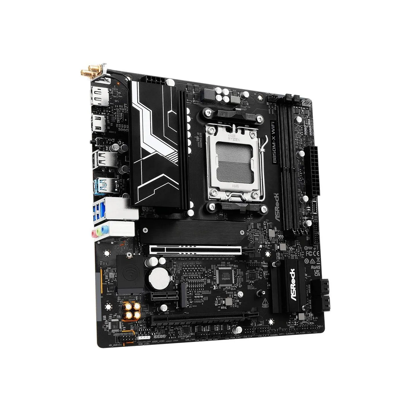 Asrock Motherboard B850M-X WIFI R2.0 AM5 2DDR5 M.2 USBC mATX
