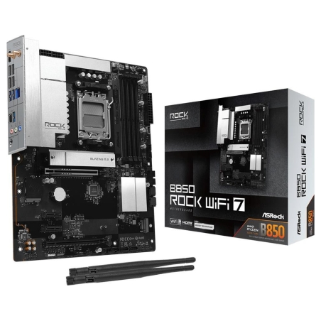 Asrock Motherboard B850 ROCK WIFI 7 AM5 4DDR5 ATX