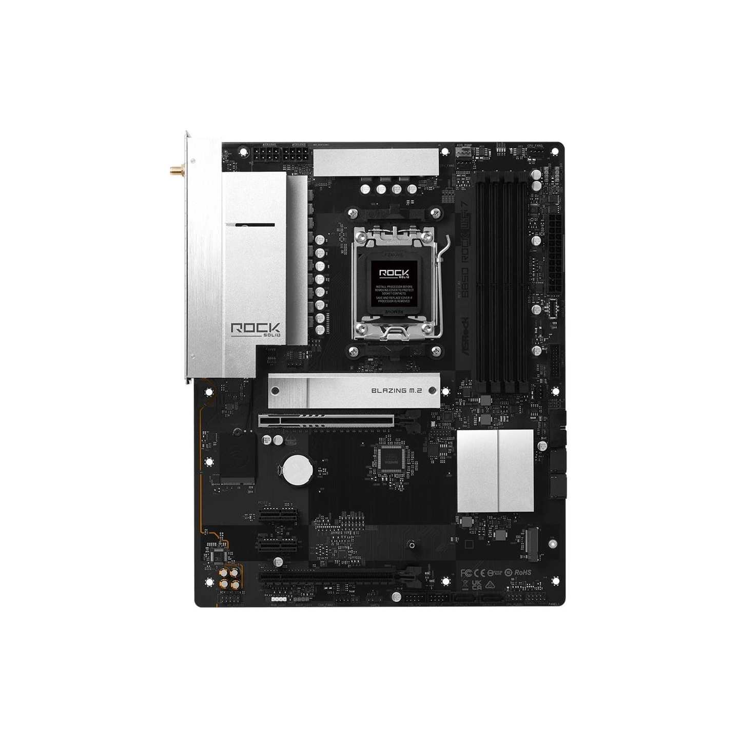 Asrock Motherboard B850 ROCK WIFI 7 AM5 4DDR5 ATX