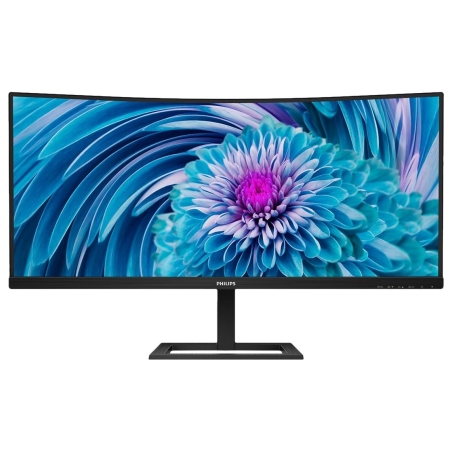 Philips Monitor 346E2CUAE 34 inch VA Curved HDMI DP USB-C, height adjustment