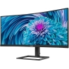 Philips Monitor 346E2CUAE 34 inch VA Curved HDMI DP USB-C, height adjustment