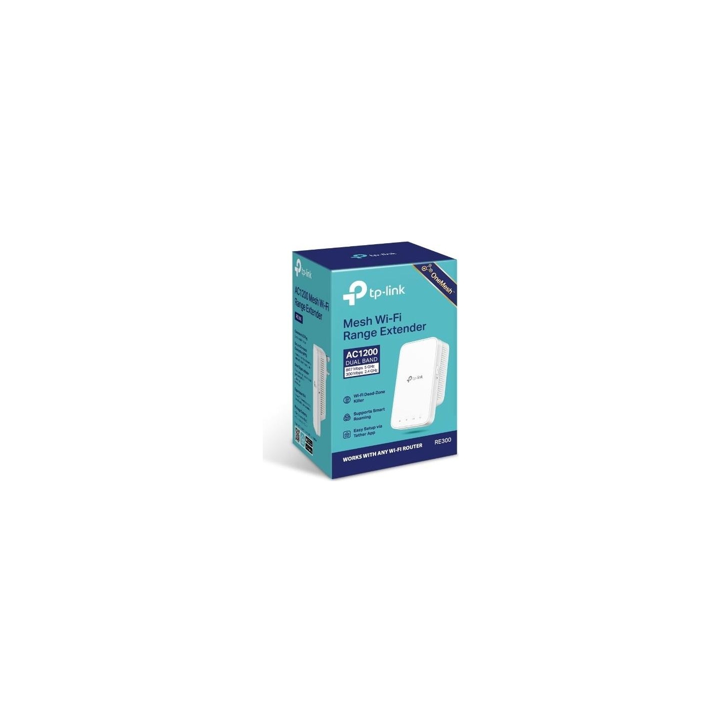 Tp-Link | Mesh Extender | RE300 | 802.11ac | 2.4GHz/5GHz | 300+867 Mbit/s | Ethernet LAN (RJ-45) ports No | MU-MiMO No | no PoE 