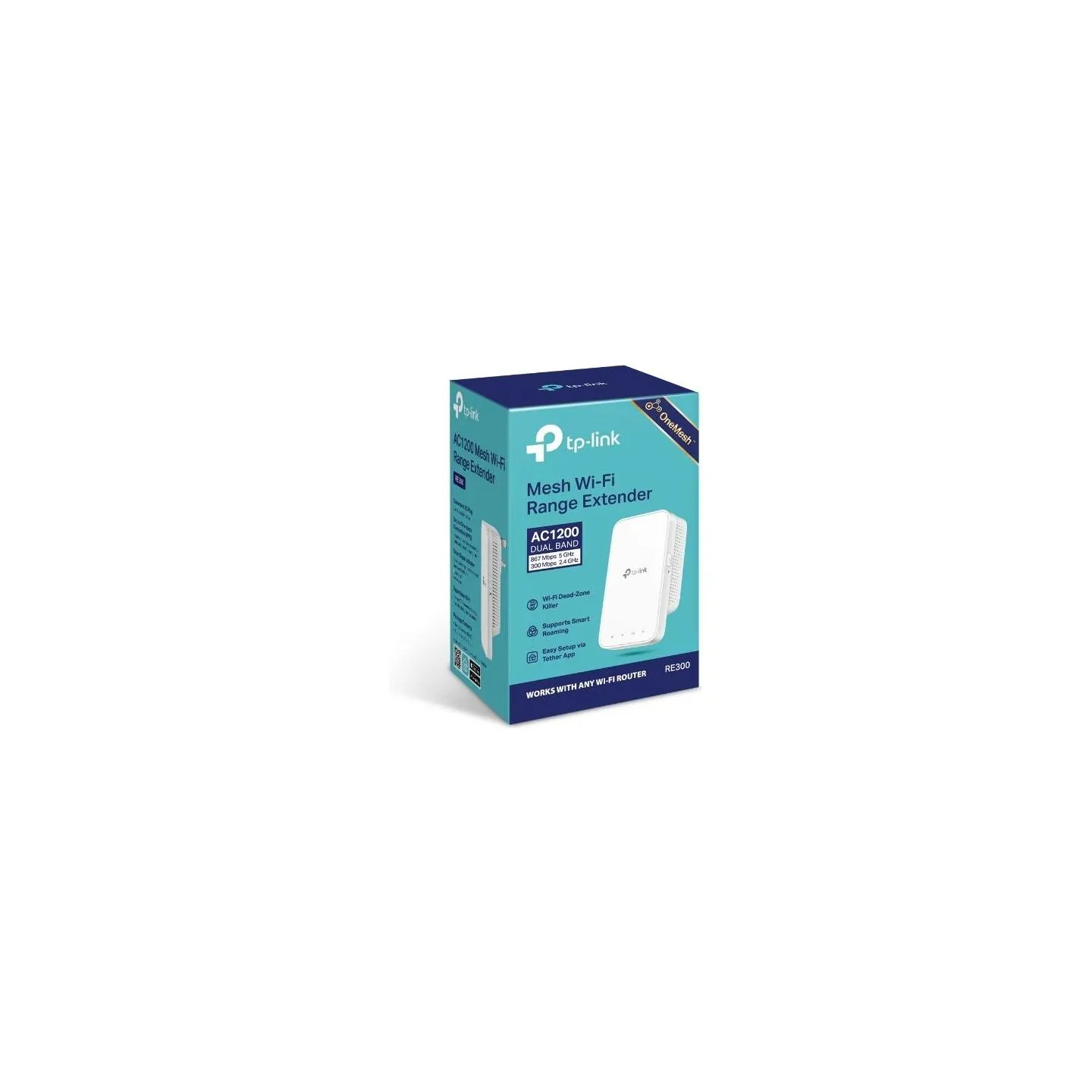 Tp-Link | Mesh Extender | RE300 | 802.11ac | 2.4GHz/5GHz | 300+867 Mbit/s | Ethernet LAN (RJ-45) ports No | MU-MiMO No | no PoE 