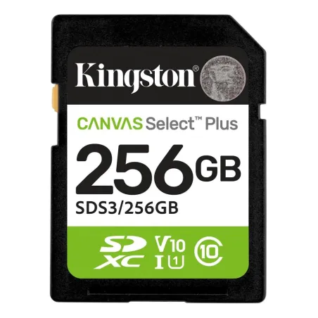 Kingston Canvas Select Plus | 256 GB | SD | Flash memory class Class 10, UHS-I, U1/U3, Video Class 10/30