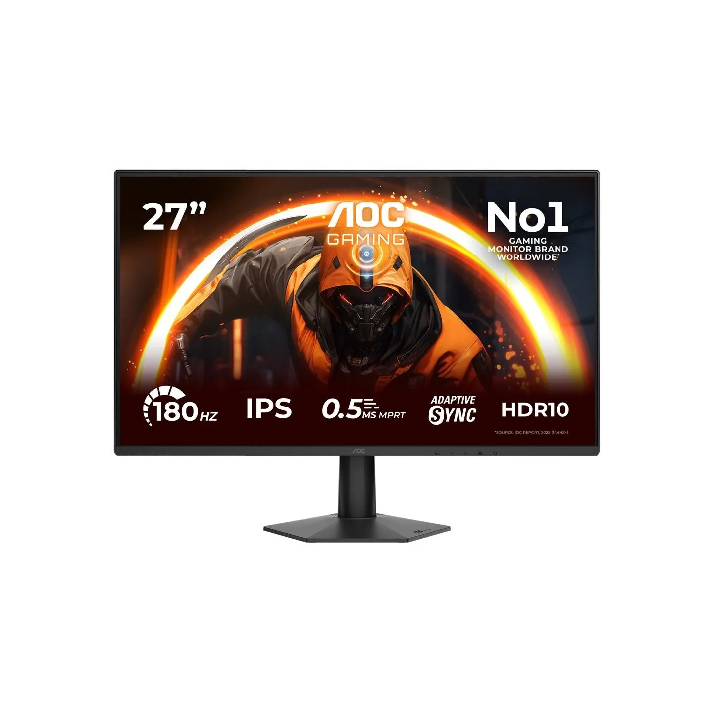 AOC 27G50F | 27 " | IPS | FHD | 16:9 | 144 Hz | 0.5 ms | 1920 x 1080 pixels | 300 cd/m² | HDMI ports quantity 1 | Black