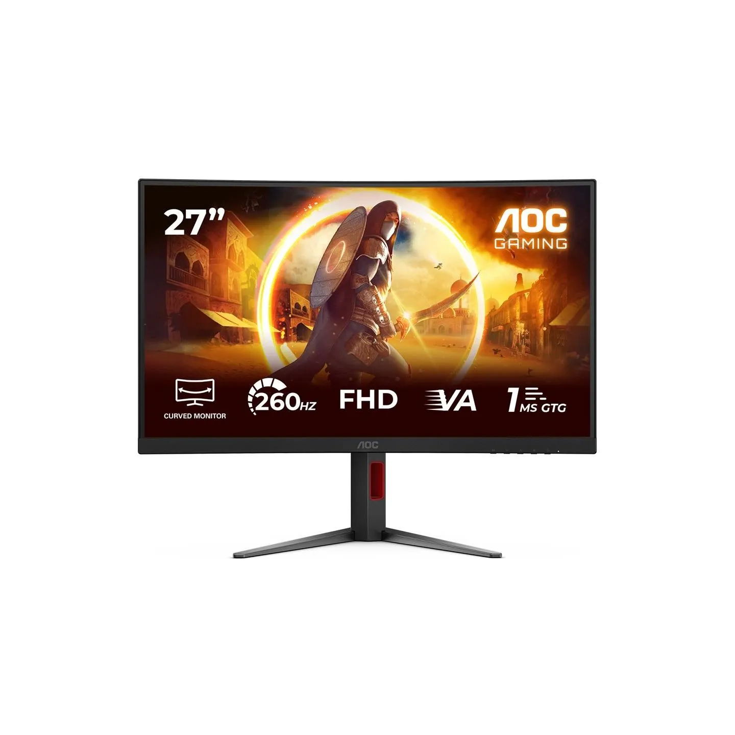 AOC C27G4Z2 Curved 27" 1920x1080/16:9/300cd/m2/1ms HDMI, DisplayPort, Headphone out | AOC
