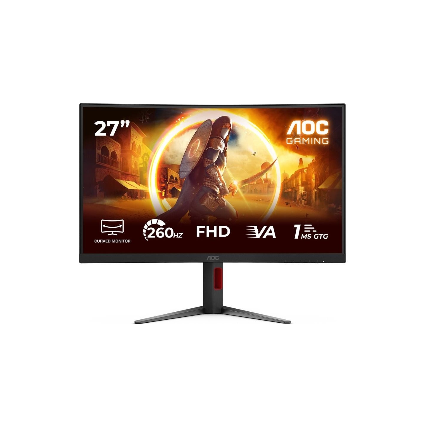 AOC Monitor 27 inch C27G4Z2 Curved VA 260Hz HDMIx2 DP HAS