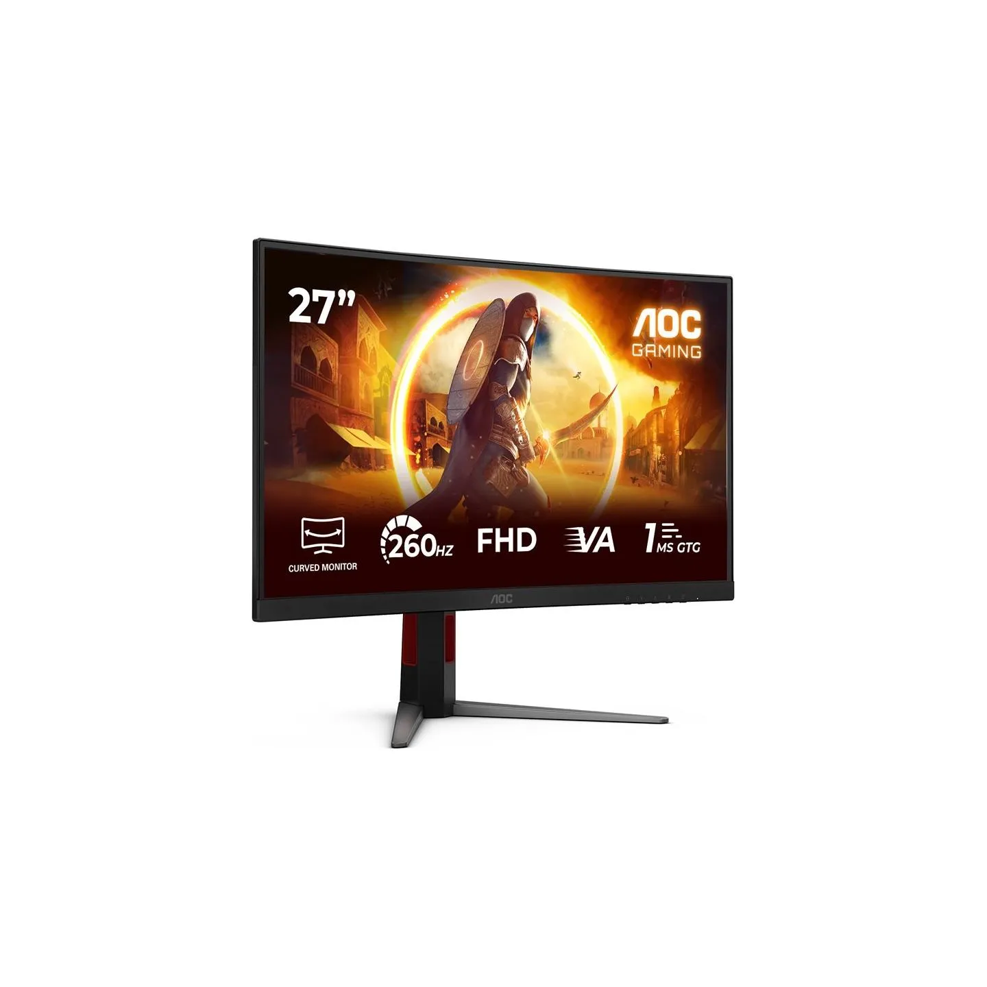 AOC C27G4Z2 Curved 27" 1920x1080/16:9/300cd/m2/1ms HDMI, DisplayPort, Headphone out | AOC