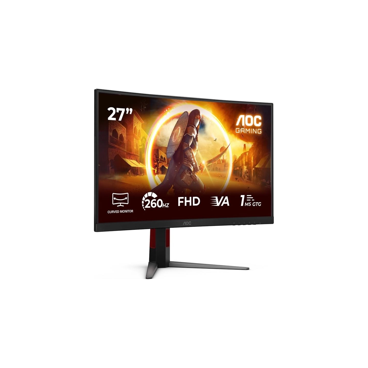 AOC Monitor 27 inch C27G4Z2 Curved VA 260Hz HDMIx2 DP HAS