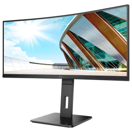 AOC | Curved Monitor | CU34P2A | 34 " | VA | 21:9 | 100 Hz | 1 ms | 3440 × 1440 | 300 cd/m² | Headphone out (3.5mm) | HDMI ports
