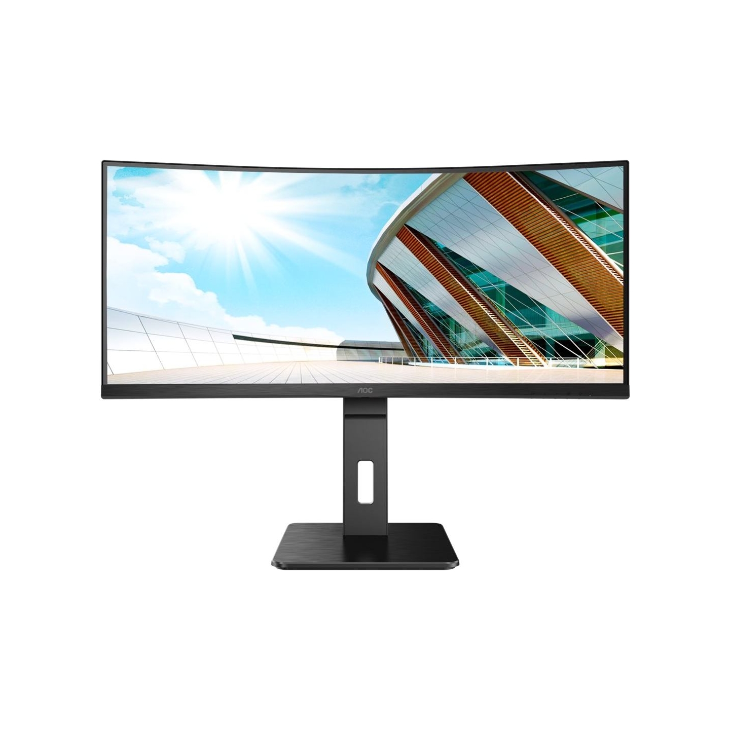 AOC | Curved Monitor | CU34P2A | 34 " | VA | 21:9 | 100 Hz | 1 ms | 3440 × 1440 | 300 cd/m² | Headphone out (3.5mm) | HDMI ports